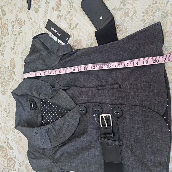 NWT MyMichelle Women's Top Size L - Printed Mock Neck Blouse - Picture 4 of 8